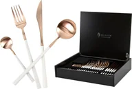 Zestawy sztućców - Belo Inox Sztućce Neo White Rose Gold 6/24 267918 - miniaturka - grafika 1