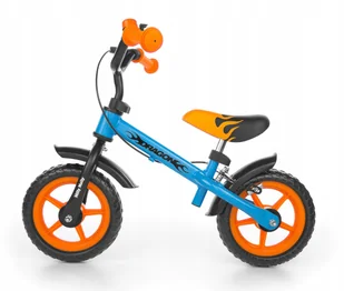 Rowerek biegowy Dragon z hamulcem blue-orange - Rowerki biegowe - miniaturka - grafika 7