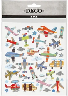 Creativ Company A/S Naklejki, Samoloty i helikoptery - Przybory szkolne - miniaturka - grafika 4