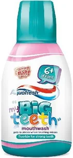 Aquafresh Aquafresh My Big Teeth Płyn do płukania dla dzieci 6+ Fruity 300ml 607499 - Płyny do płukania jamy ustnej - miniaturka - grafika 2
