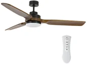 Wentylatory sufitowe - Lucci air Lucci air 213054 - LED Wentylator sufitowy SHOALHAVEN GX53/17W/230V czarny/brązowy - miniaturka - grafika 1