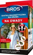 Moskitiery - Bros SIATKA MAGNETYCZNA NA DRZWI 100x220 biała - miniaturka - grafika 1
