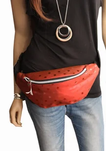 Cavaldi Saszetka Na Pas Biodrówka Nerka CAVALDI Materiał WB04B Wzór GWIAZDKI - Nerki - miniaturka - grafika 13