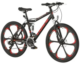 Indiana X-Rock 4.6 26 cali męski Czarno-czerwony 2022 - Rowery - miniaturka - grafika 3