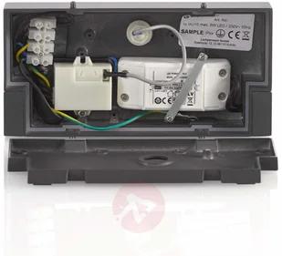 Lampenwelt com Kinkiet zewnętrzny LED Sherin, obrotowy, czujnik - Lampy ogrodowe - miniaturka - grafika 5