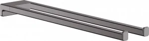 Hansgrohe 41770340 AddStoris Wieszak na ręcznik podwójny czarny chrom szczotkowany - Wieszaki łazienkowe Hansgrohe 41770340 AddStoris Wieszak na ręcznik podwójny czarny chrom szczotkowany - Wieszaki łazienkowe - miniaturka - grafika 1