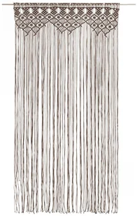 vidaXL Zasłona z makramy, kolor taupe, 140 x 240 cm, bawełna - Zasłony - miniaturka - grafika 22