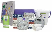 Pieluchy - Bambino Mio Mio SOCOMP NOMFR PET miosolo pieluchy materiałowe, kompletny zestaw, puszyste przyjaciele, wielokolorowe, 5,3 kg - miniaturka - grafika 1
