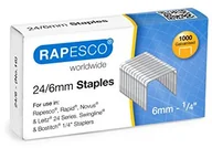 Zszywki - Rapesco Zszywki s24607z3 ocynkowane 24/6 mm  1.000 sztuk S24607Z3 - miniaturka - grafika 1