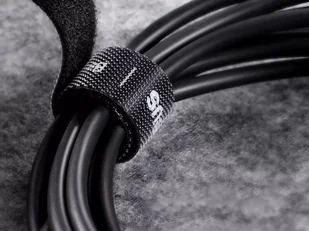 Baseus Taśma rzep Baseus organizer opaska do kabli Circle Velcro Strap 3m Czarny ACMGT-F01 - Adaptery i przejściówki - miniaturka - grafika 5