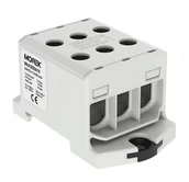 Kostki, złączki, wtyczki - Geberit MOREK szynowa 1,5-50mm2 szara 6otwor AL/CU 1000V TH35 1P MAA3050A10 Morek 4283 MAA3050A10 - miniaturka - grafika 1