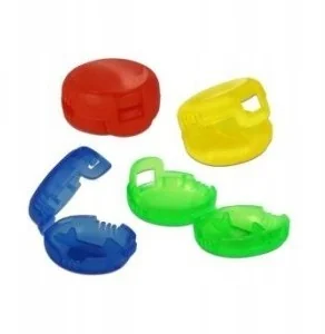 Delock 18292 organizator na kable Znaczniki kablowe Niebieski, Zielony, Czerwony, Żółty 4 szt., Cable clip - Kanały kablowe - miniaturka - grafika 3