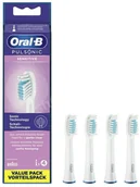 Końcówki do szczoteczek elektrycznych - Oral-B Braun ORAL-B Braun Pulsonic Sensitive SR32S-4 końcowki do szczoteczki sonicznej Oral-B Pulsonic 4 sztuki - miniaturka - grafika 1
