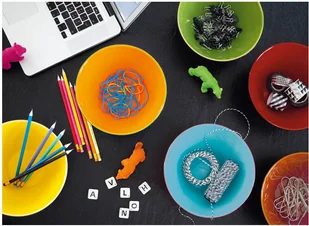 Guzzini My Fusion Miska Czarno-Zielona Średnica 25,0 2814.25.169 - Miski i półmiski - miniaturka - grafika 2