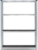 Regały biurowe - AJ Moduł podstawowy regału 1200x400x1972mm Kolor półek: czarny 219524 - miniaturka - grafika 1