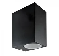 Lampy ogrodowe - Superled Delio kinkiet elewacyjny ogrodowy 2-punktowy czarny - miniaturka - grafika 1