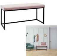 Taborety i hokery - DKWADRAT Ławka Donore różowa 230768 - miniaturka - grafika 1