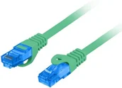 Patchcordy - Lanberg patchcord KAT.6A S/FTP LSZH CCA 1M zielony fluke passed PCF6A-10CC-0100-G - miniaturka - grafika 1