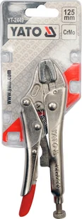 YATO szczypce zaciskowe MORSEA szczęki krótkie wklęsłe 125mm YT-2449 - Kombinerki i obcęgi - miniaturka - grafika 2
