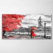 Obrazy i zdjęcia - PL Coloray Obraz Szklany Nowoczesny Londyn para 100x50cm - miniaturka - grafika 1