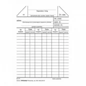 Druki akcydensowe - Typograf Druk "Karta Czytelnika" A6 100 sztuk 02089 TP412 - miniaturka - grafika 1