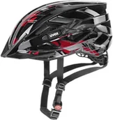 Kaski rowerowe - UVEX Air Wing Black/Red 52-57 - miniaturka - grafika 1