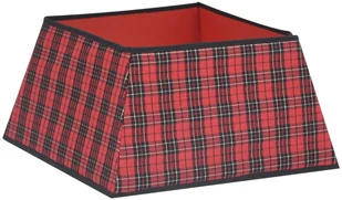 vidaXL Osłona pod choinkę, czerwono-czarna, 48x48x25 cm vidaXL - Pozostałe akcesoria świąteczne - miniaturka - grafika 3