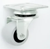 Meble modułowe i akcesoria - Koło Zabi meblowe w obudowie skrętnej tworzywo-gumowe fi 30 M32T - miniaturka - grafika 1