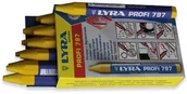 Sprzęt geodezyjny - Kreda woskowa wodoodporna do znakowania Lyra 797 żółta 12 szt LYRA 797Z KOMPLET - miniaturka - grafika 1