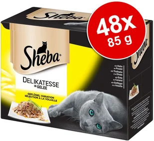 Sheba Zestaw Delicato, 24 x 85 g - Wybór Drobiowy w galarecie - Mokra karma dla kotów Sheba Zestaw Delicato, 24 x 85 g - Wybór Drobiowy w galarecie - Mokra karma dla kotów - miniaturka - grafika 4