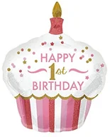 Baby shower i roczek - amscan Amscan 3452201 balon foliowy 1 - miniaturka - grafika 1