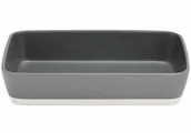 Naczynia żaroodporne - Ladelle CERAMICZNE NACZYNIE DO ZAPIEKANIA Baking Dish Eat Well Ladelle - szare DUŻE L61587 - miniaturka - grafika 1