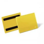 Szafy i regały magazynowe - Kieszeń magazynowa magnetyczna A6 pozioma DURABLE żółta 50szt. 1756 04 DU1577-6 - miniaturka - grafika 1