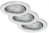 Lampy pozostałe - Briloner 7149-039-ZESTAW 3xLED Ściemnialne oświetlenie łazienkowe 1xGU10/5W/230V IP23 - miniaturka - grafika 1