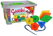Pomoce naukowe - TUPIKO Guziki Geometryczne - układanka , przewlekanka - miniaturka - grafika 1