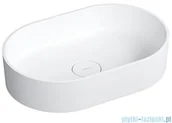 Umywalki - Omnires Ovo M+ umywalka nablatowa 55x36 cm biały mat OVOUNBM | - miniaturka - grafika 1