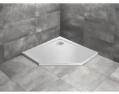 Brodziki prysznicowe - Radaway Doros PT 90x90 Stone biały SDRPT9090-01-04S - miniaturka - grafika 1