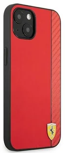Ferrari FESAXHCP13SRE iPhone 13 mini 5,4" czerwony/red hardcase On Track Carbon Stripe hurtel-82450-0 - Etui i futerały do telefonów - miniaturka - grafika 4