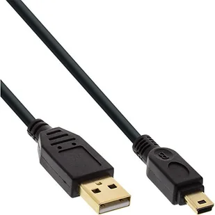 InLine Kabel USB USB A Mini USB A 0.3m czarny 31803P 31803P - Kable komputerowe i do monitorów - miniaturka - grafika 2