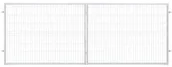 Ogrodzenia - Brama panelowa 2D 400 x 150 cm ocynk - miniaturka - grafika 1