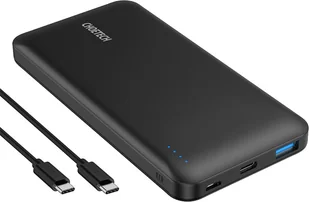 Choetech Choetech power bank 10000mAh 18W Quick Charge Power Delivery USB / USB Typ C czarny (B627) B627 - Ładowarki do telefonów - miniaturka - grafika 2