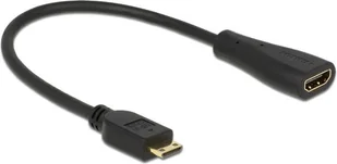 Delock Kabel HDMI Ethernet A - mini HDMI C 0.23m 65650 - Kable Delock Kabel HDMI Ethernet A - mini HDMI C 0.23m 65650 - Kable - miniaturka - grafika 1