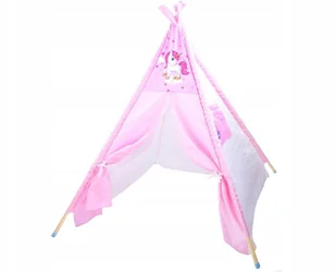 Namiot z różowym jednorożcem wigwam Tipi ZA3555 - Namioty i tipi dla dzieci - miniaturka - grafika 6