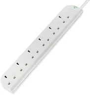 Kable - Belkin E-Series 6 Socket, 1-metre SurgeStrip F9E600UK1M - miniaturka - grafika 1