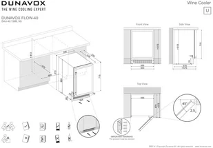 Dunavox DAUF-40.138B - Chłodziarki do wina - miniaturka - grafika 3