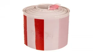 MARMAT Folia ostrzegawcza biało-czerwona Niebezpieczne miejsca 68127 100m - Pachołki i taśmy ostrzegawcze - miniaturka - grafika 2