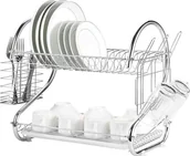 Suszarki do naczyń - Home Appliances Home Appliances AG373 SUSZARKA DO NACZYŃ 2 POZIOMY OCIEKACZ STAL AG373 - miniaturka - grafika 1