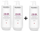 Zestawy kosmetyków damskich - Goldwell DualSenses Color | Zestaw szampon do włosów farbowanych 3x1000ml - miniaturka - grafika 1