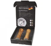 Młynki do soli i pieprzu - Zassenhaus Frankfurt - zestaw 2 młynków do soli i pieprzu z drewna oliwnego 18 cm, ZS-023046 - miniaturka - grafika 1