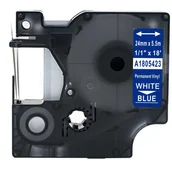 Dodatki do drukarek i skanerów - DYMO strefadrukarek.pl Taśma 1805423 winylowa 24mm x 5.5m niebieska biały nadruk - zamiennik | OSZCZĘDZAJ DO 80% - ZADZWOŃ! 730811399 PROMOCJA! RH-1805423 - miniaturka - grafika 1